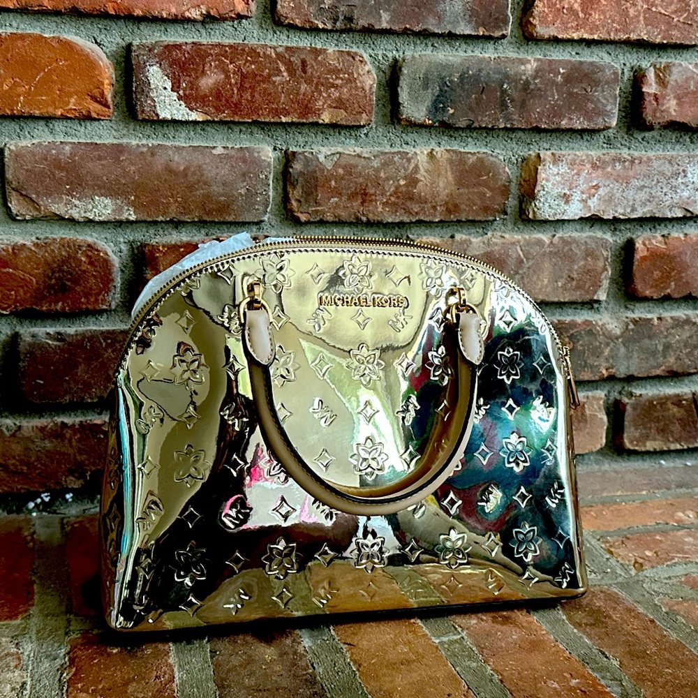 MK gold dome purse